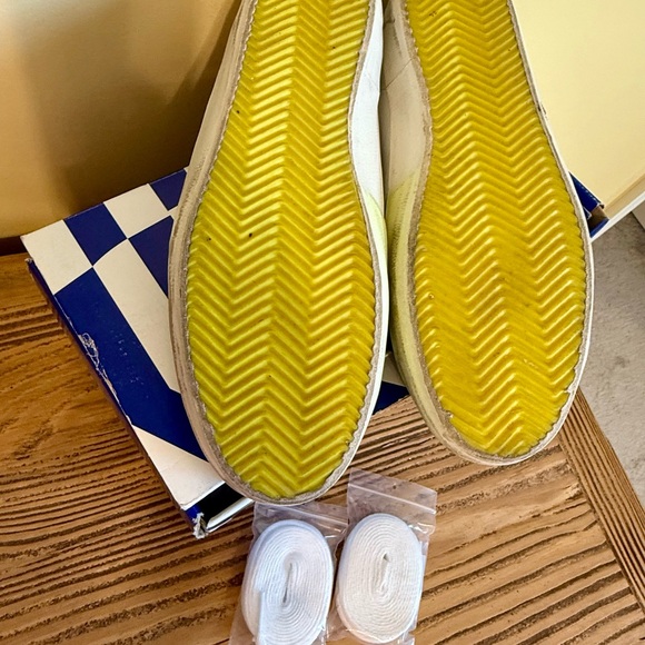 Golden Goose Men’s Super-Star White Sneakers with Neon Yellow Laces *Rare - Picture 6 of 11
